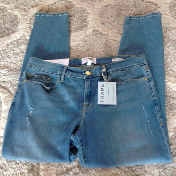 FRAME Le Skinny De Jeanne Mid Rise Skinny Jeans - Picture 5 of 11